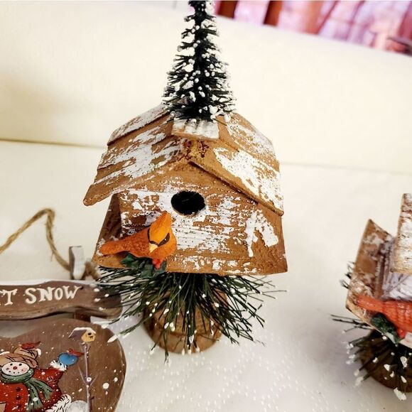 Christmas Hearts & Birds Decor Lot - Picture 4 of 8